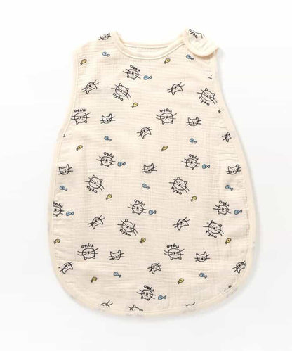 貓兔圖案 紗布睡袋