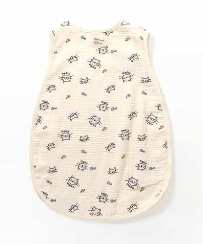 貓兔圖案 紗布睡袋