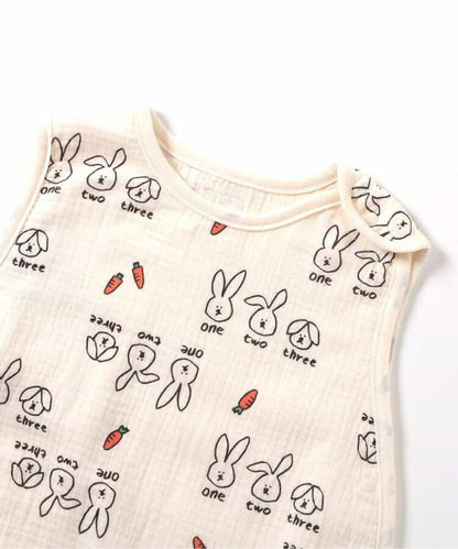 貓兔圖案 紗布睡袋