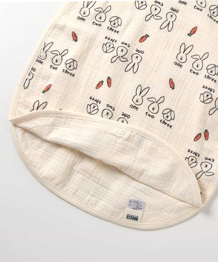 貓兔圖案 紗布睡袋