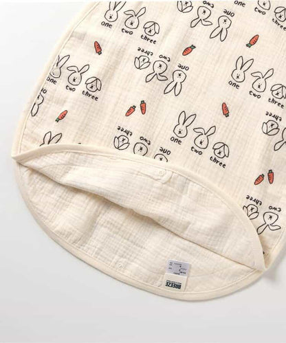 貓兔圖案 紗布睡袋