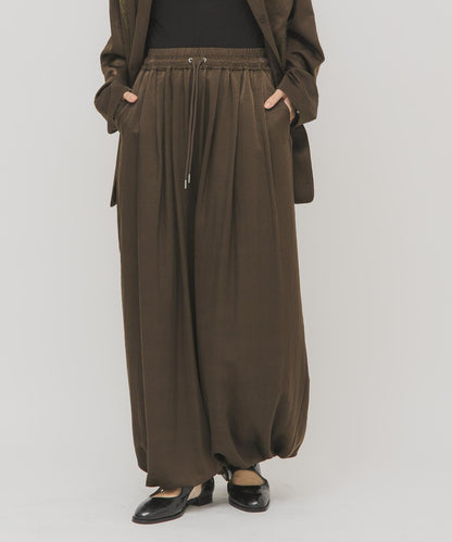 緞面 氣球廓形 褲子