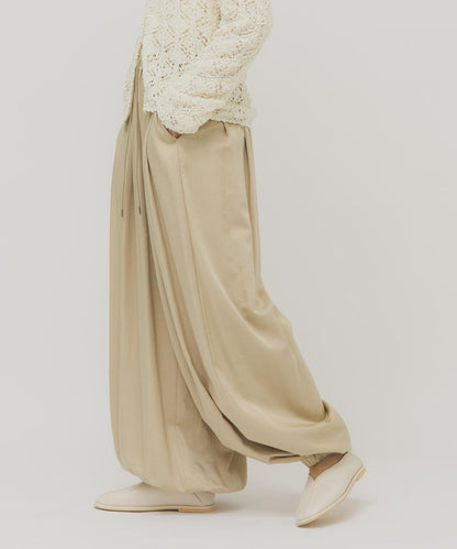 緞面 氣球廓形 褲子