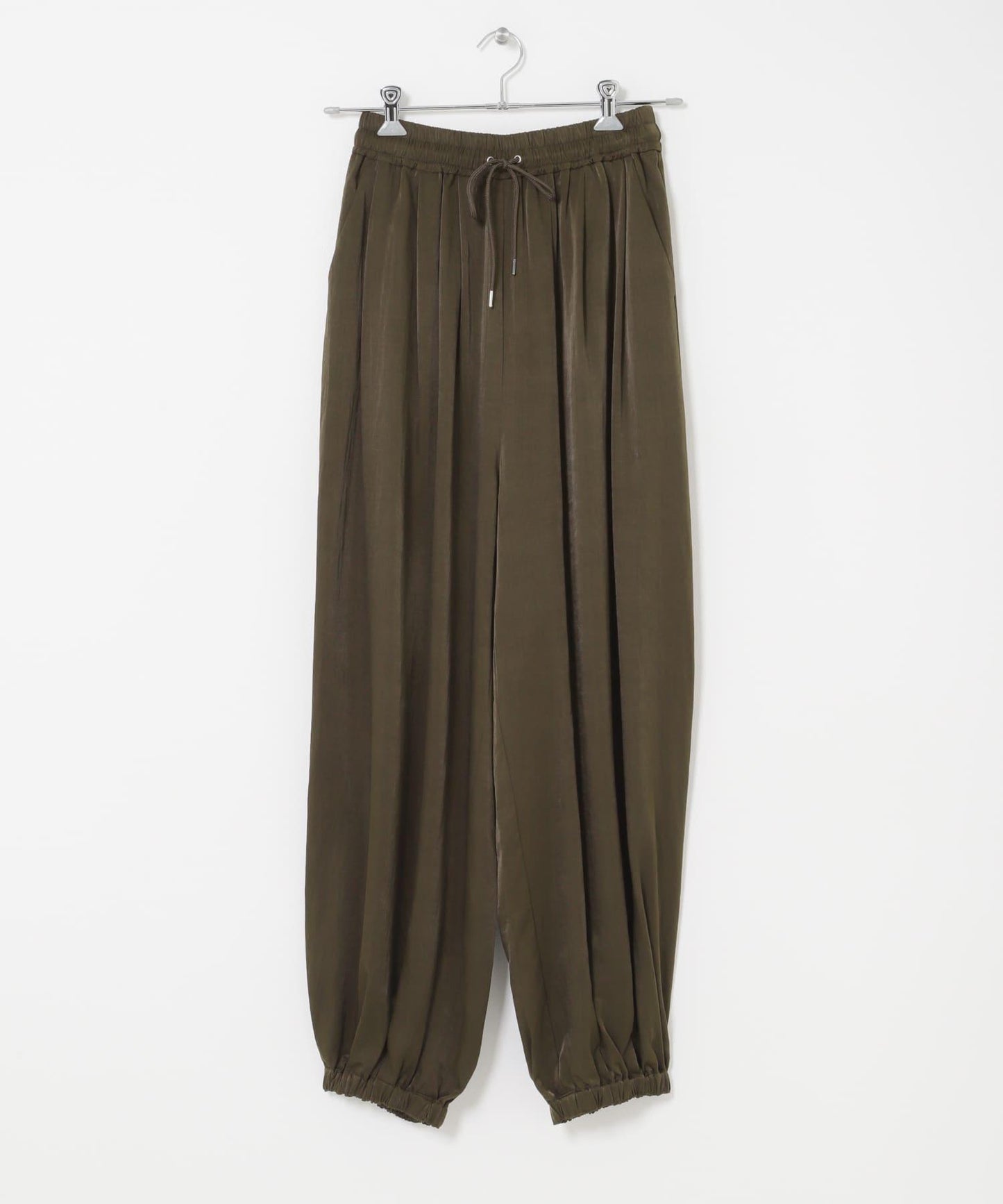 緞面 氣球廓形 褲子