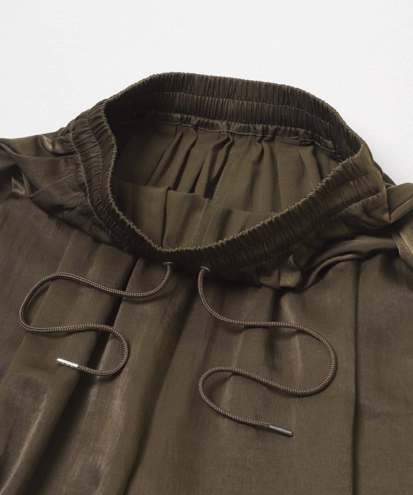 緞面 氣球廓形 褲子