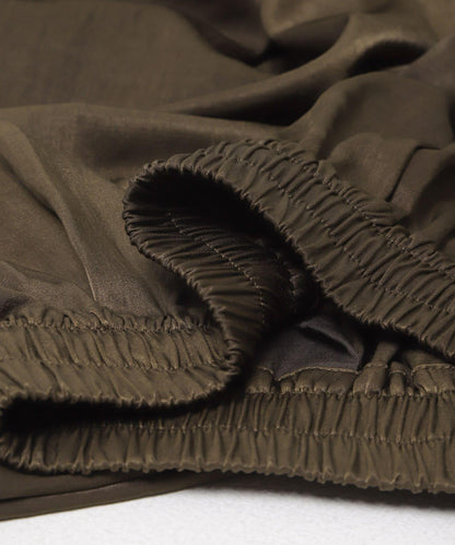 緞面 氣球廓形 褲子