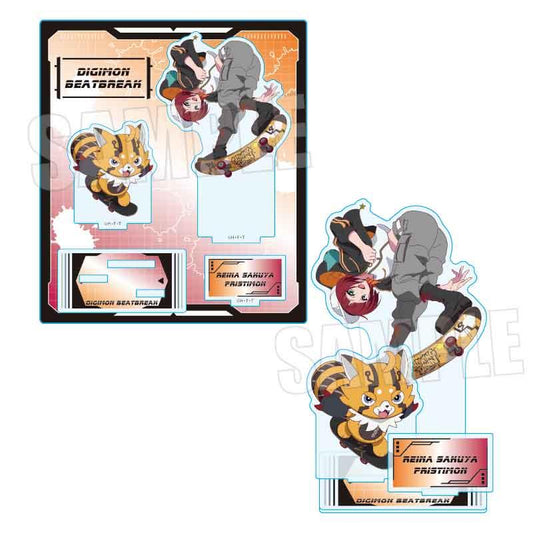 DIGIMON BEATBREAK（數碼寶貝） 咲夜レーナ&プリスティモン 亞克力立牌 Skater ver.