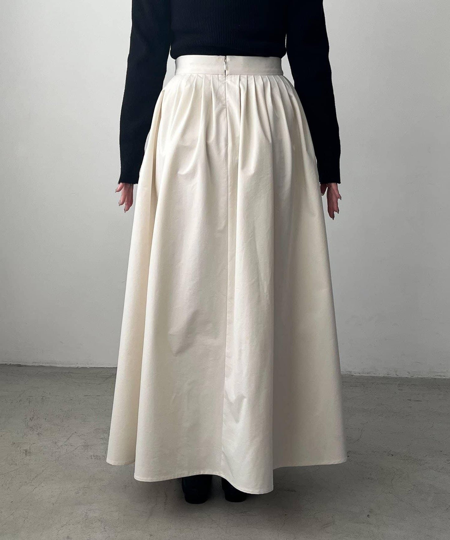 褶襉傘擺半身裙