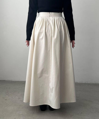 褶襉傘擺半身裙