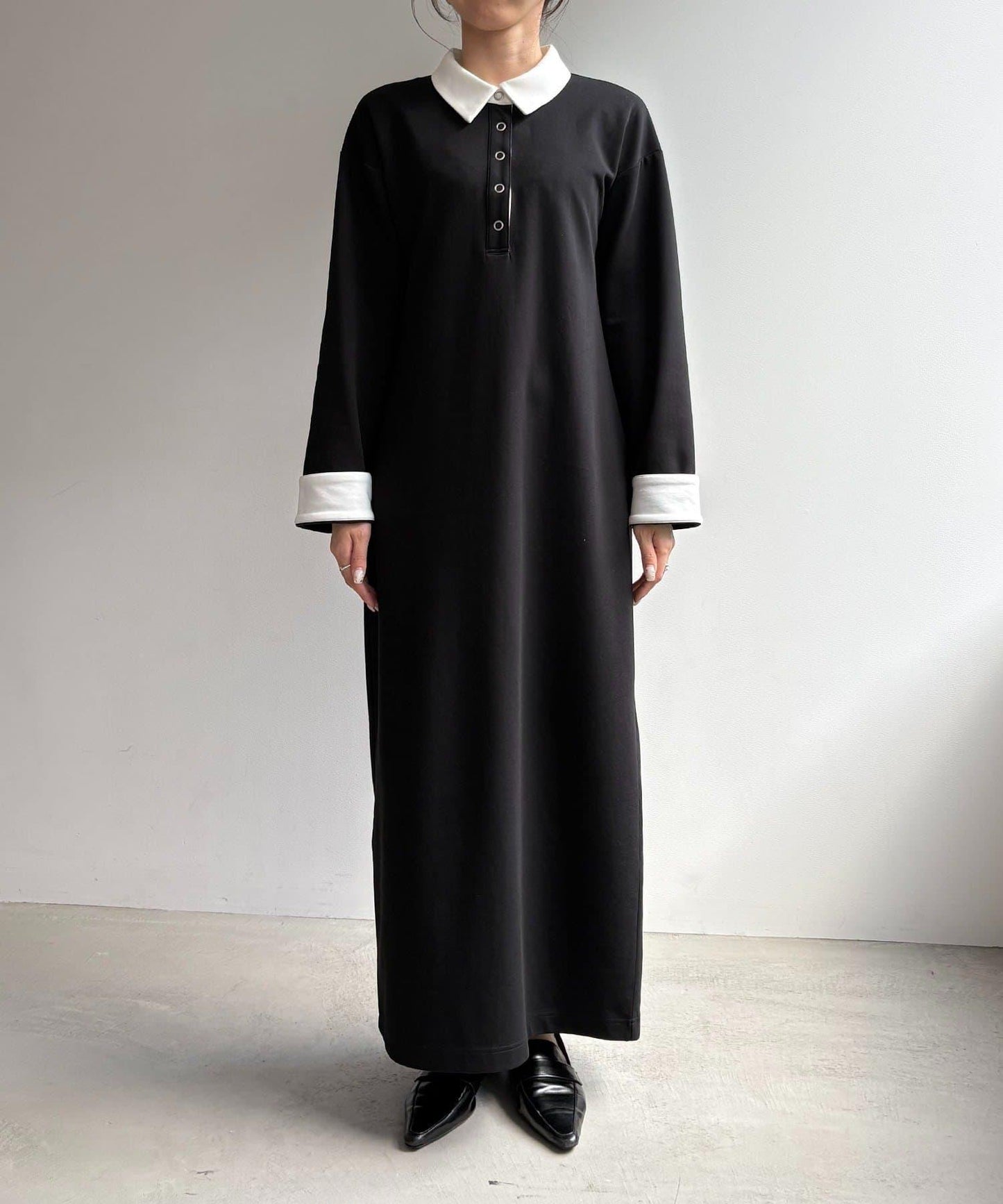 CAPRICIEUX LE'MAGE 〈C.L〉 拼色Polo設計 連衣裙