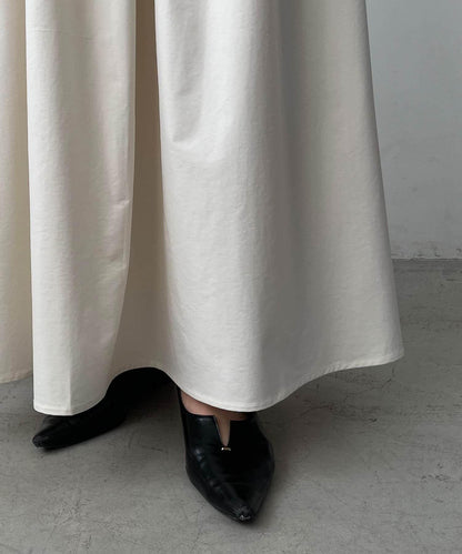 褶襉傘擺半身裙