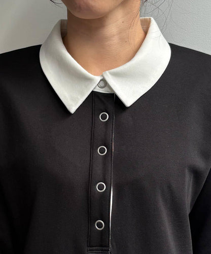 CAPRICIEUX LE'MAGE 〈C.L〉 拼色Polo設計 連衣裙