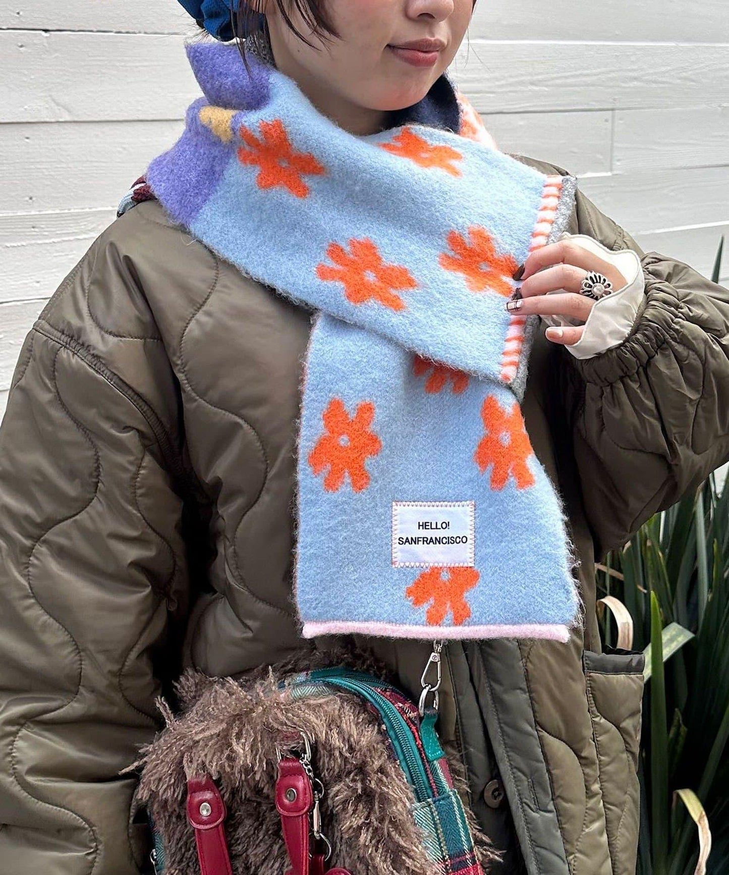 HELLO.SANFRANCISCO/ハローサンフランシスコ 拼接圍巾