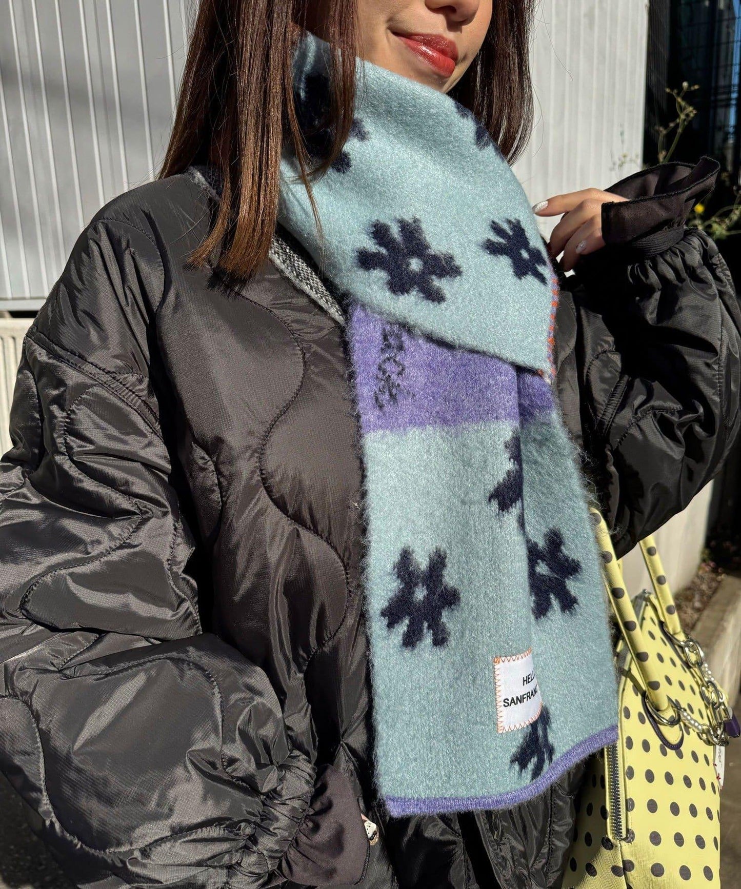 HELLO.SANFRANCISCO/ハローサンフランシスコ 拼接圍巾