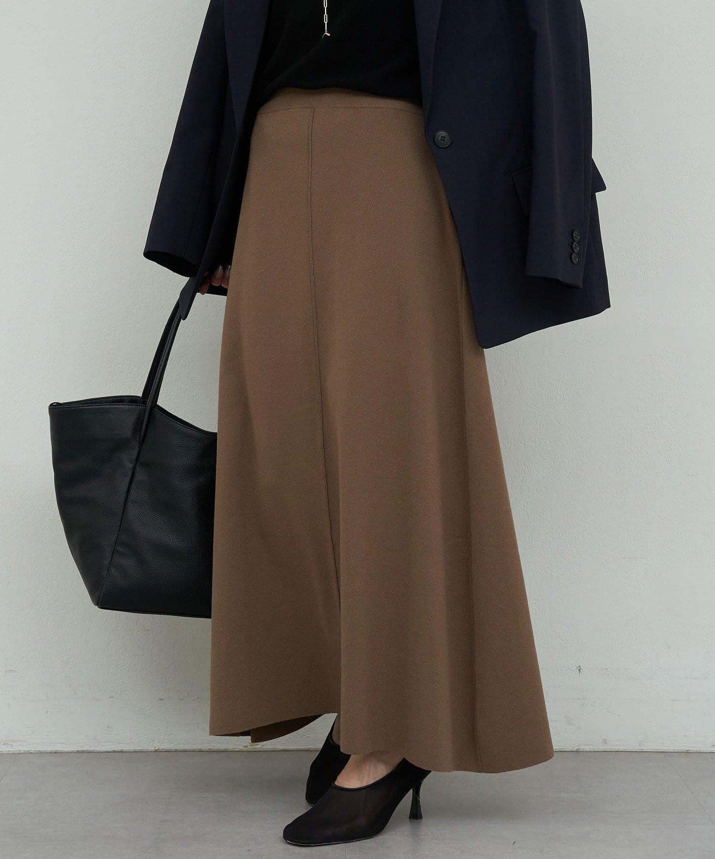 可成套搭配 傘擺 針織半身裙