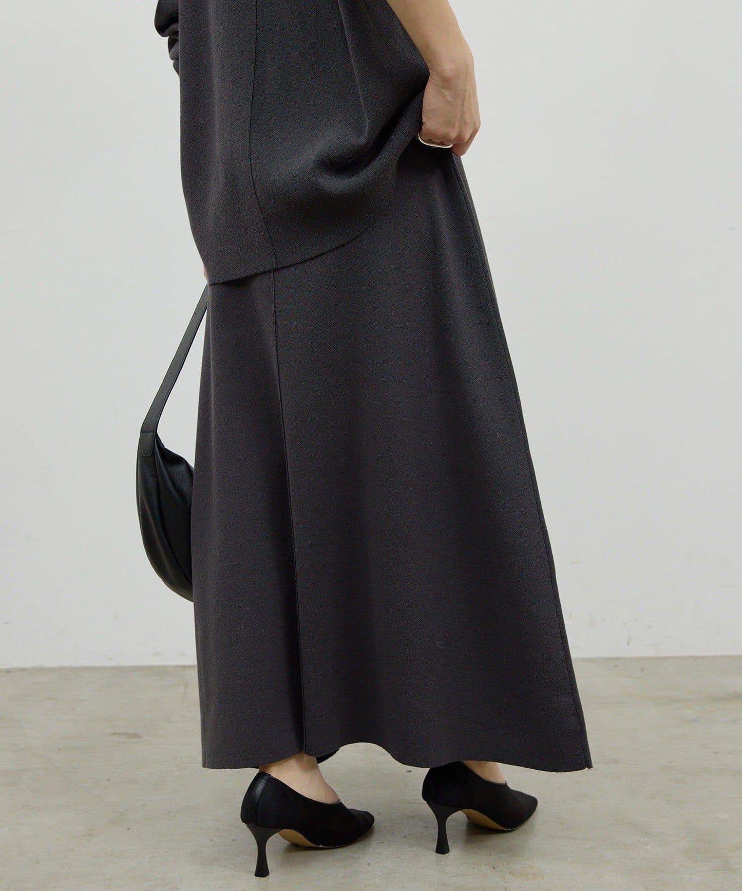 可成套搭配 傘擺 針織半身裙