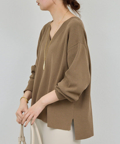 可成套 V領 針織上衣