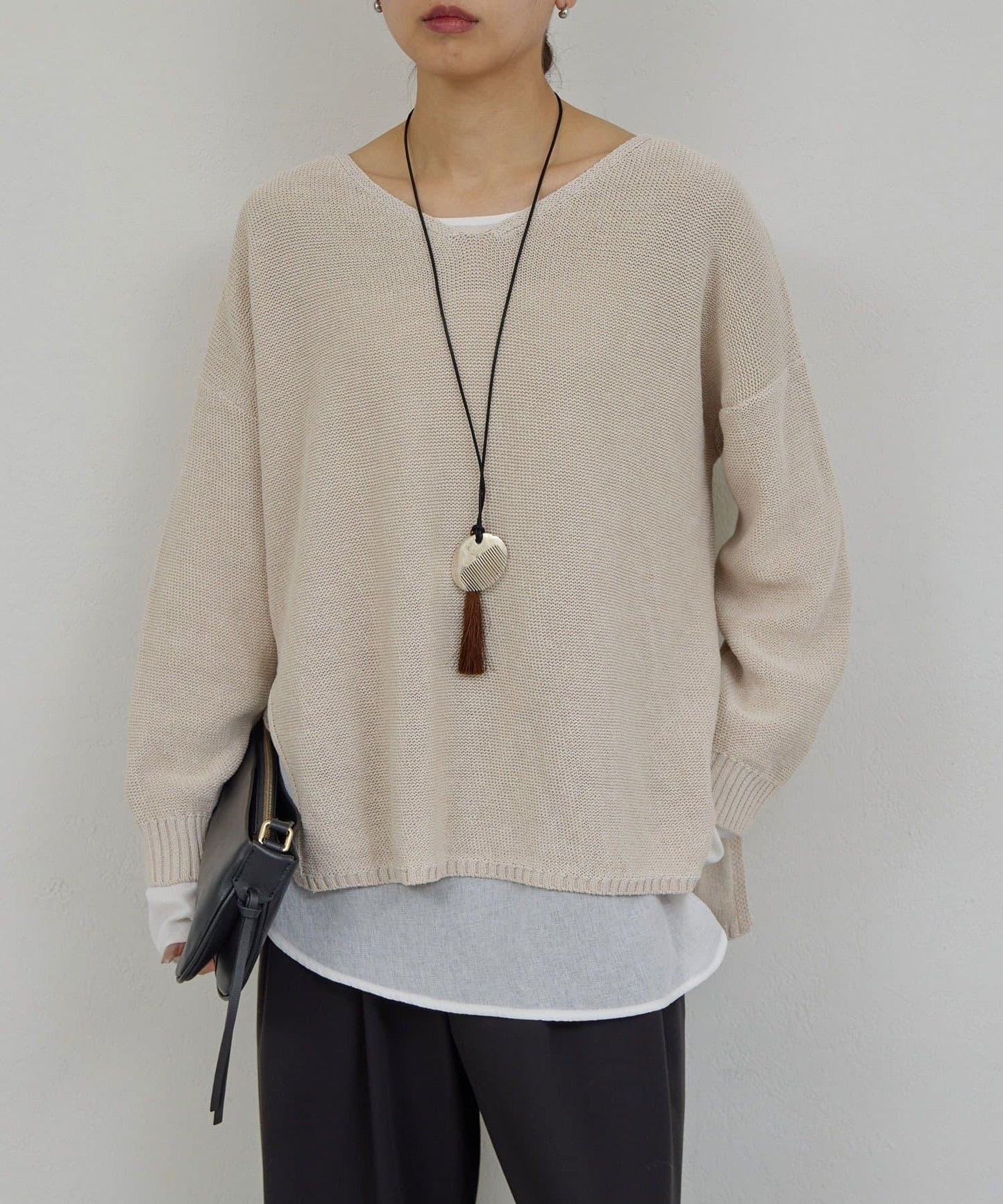 早春必備 棉質網眼套頭衫