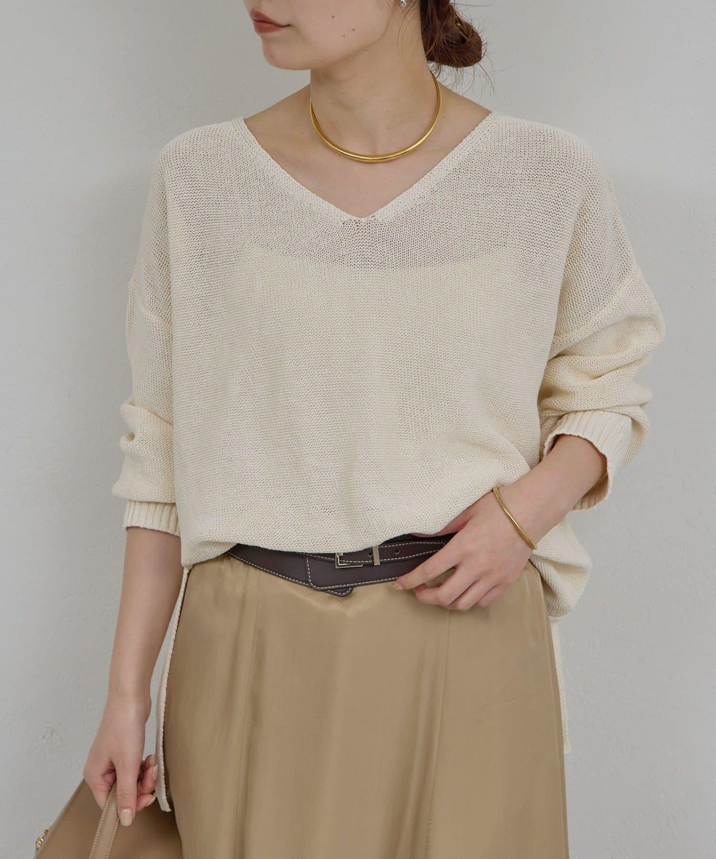 早春必備 棉質網眼套頭衫