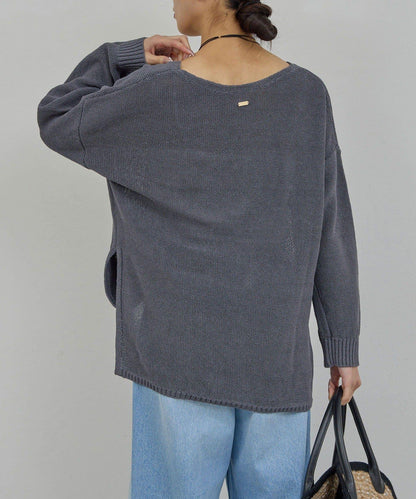 早春必備 棉質網眼套頭衫