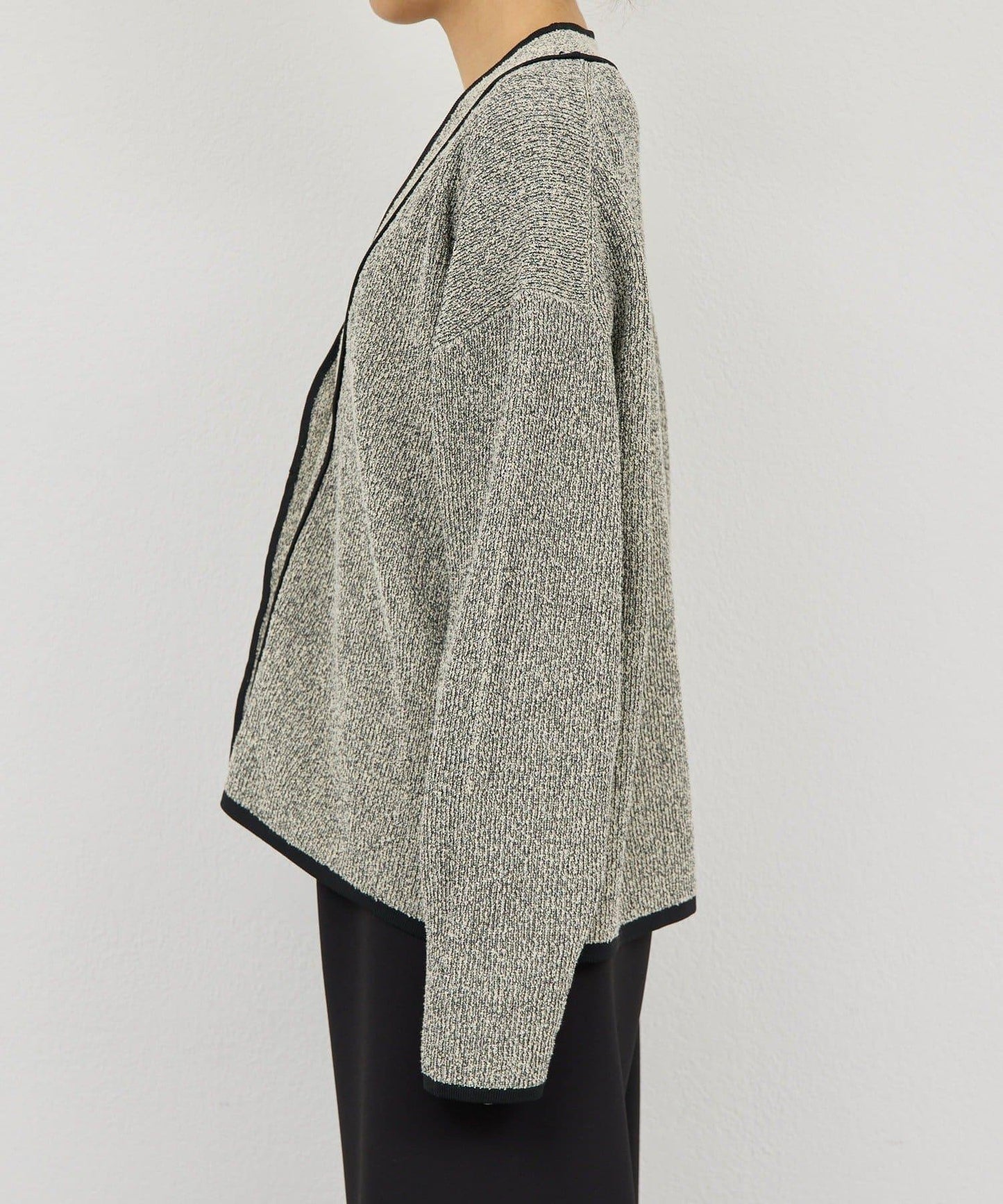 可手洗 花呢紋 針織開衫