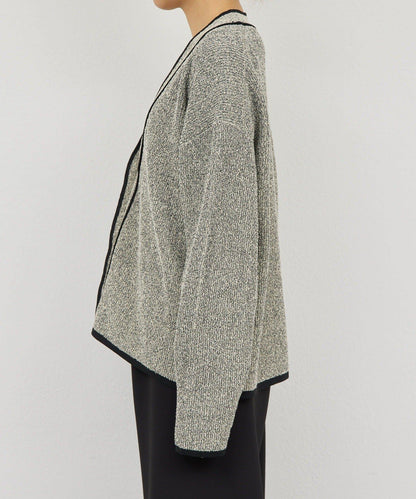 可手洗 花呢紋 針織開衫