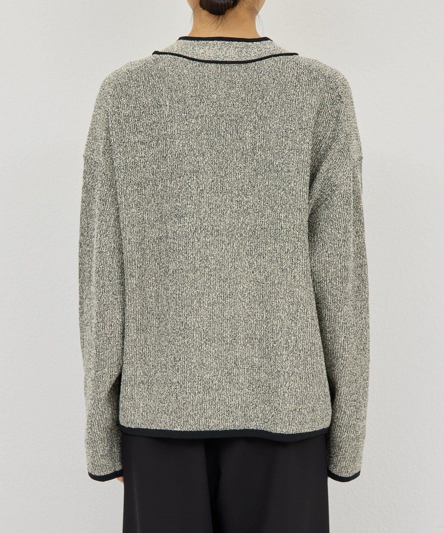 可手洗 花呢紋 針織開衫