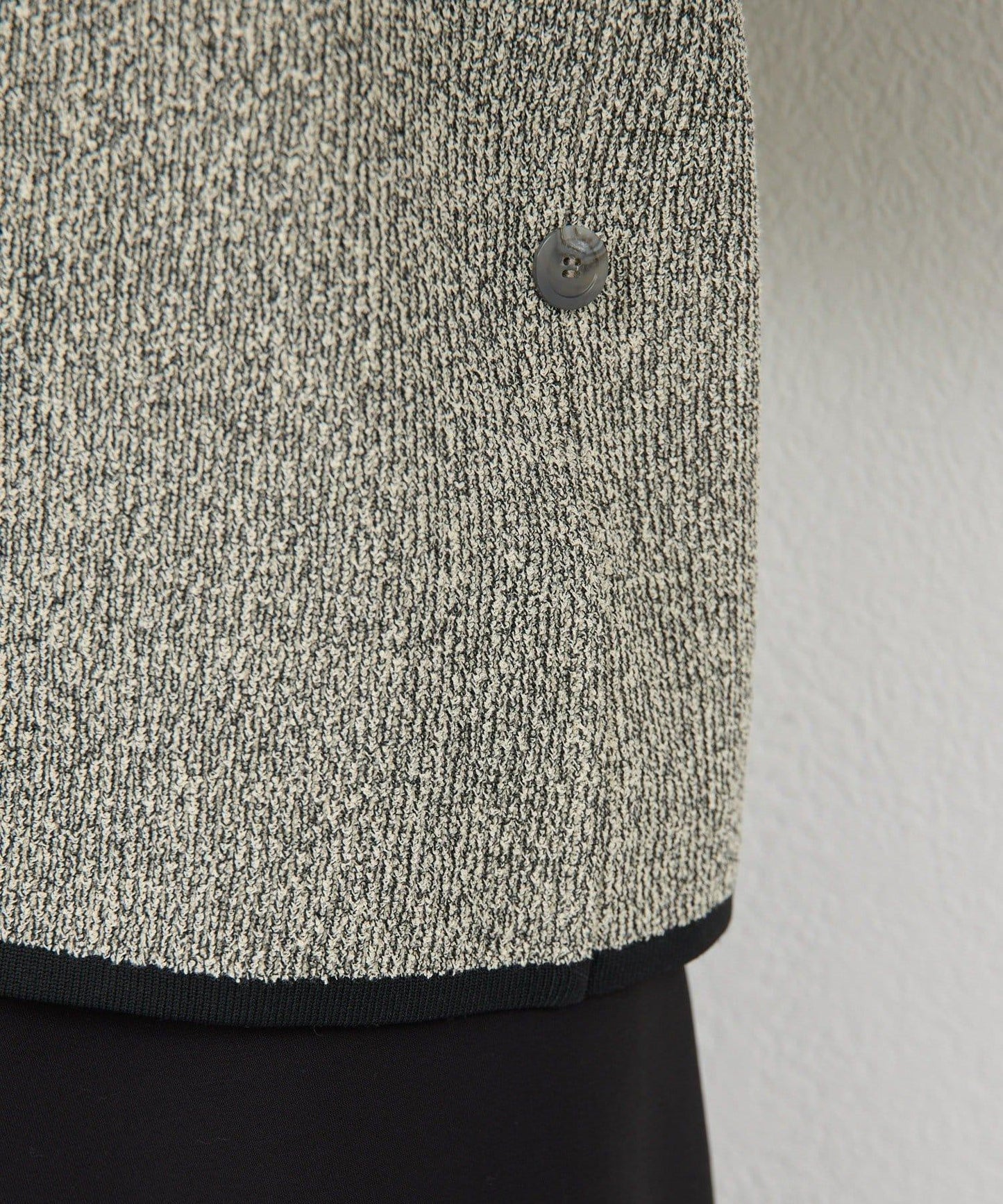 可手洗 花呢紋 針織開衫