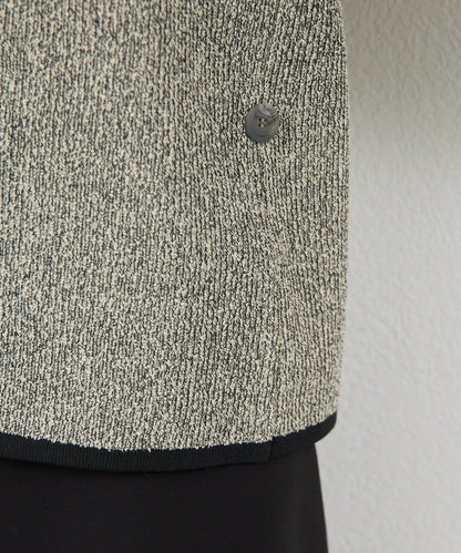 可手洗 花呢紋 針織開衫