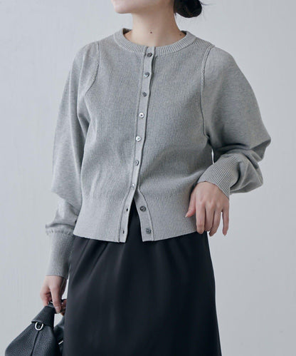 棉質合身針織開衫