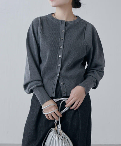 棉質合身針織開衫