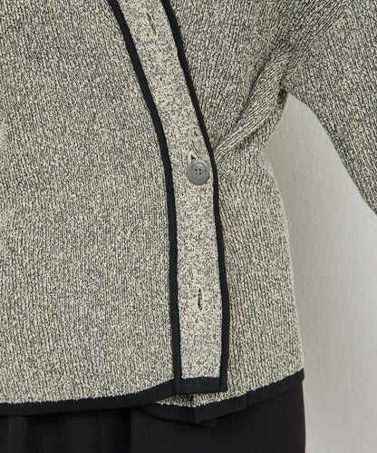 可手洗 花呢紋 針織開衫