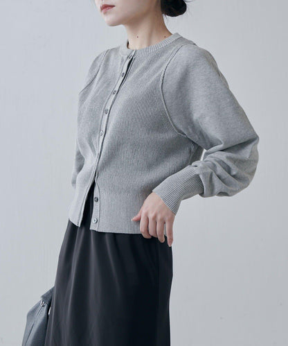 棉質合身針織開衫
