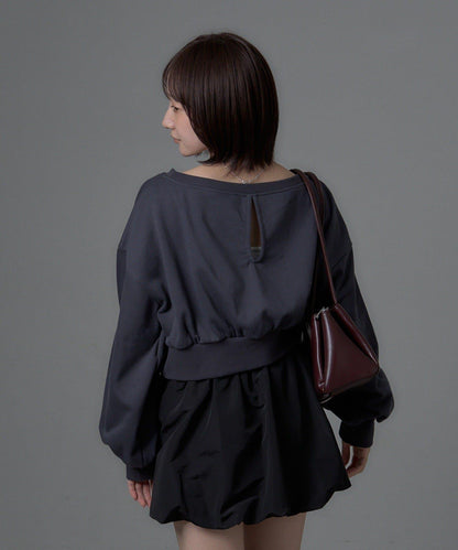 mystic 後背開口 Logo印花 衛衣