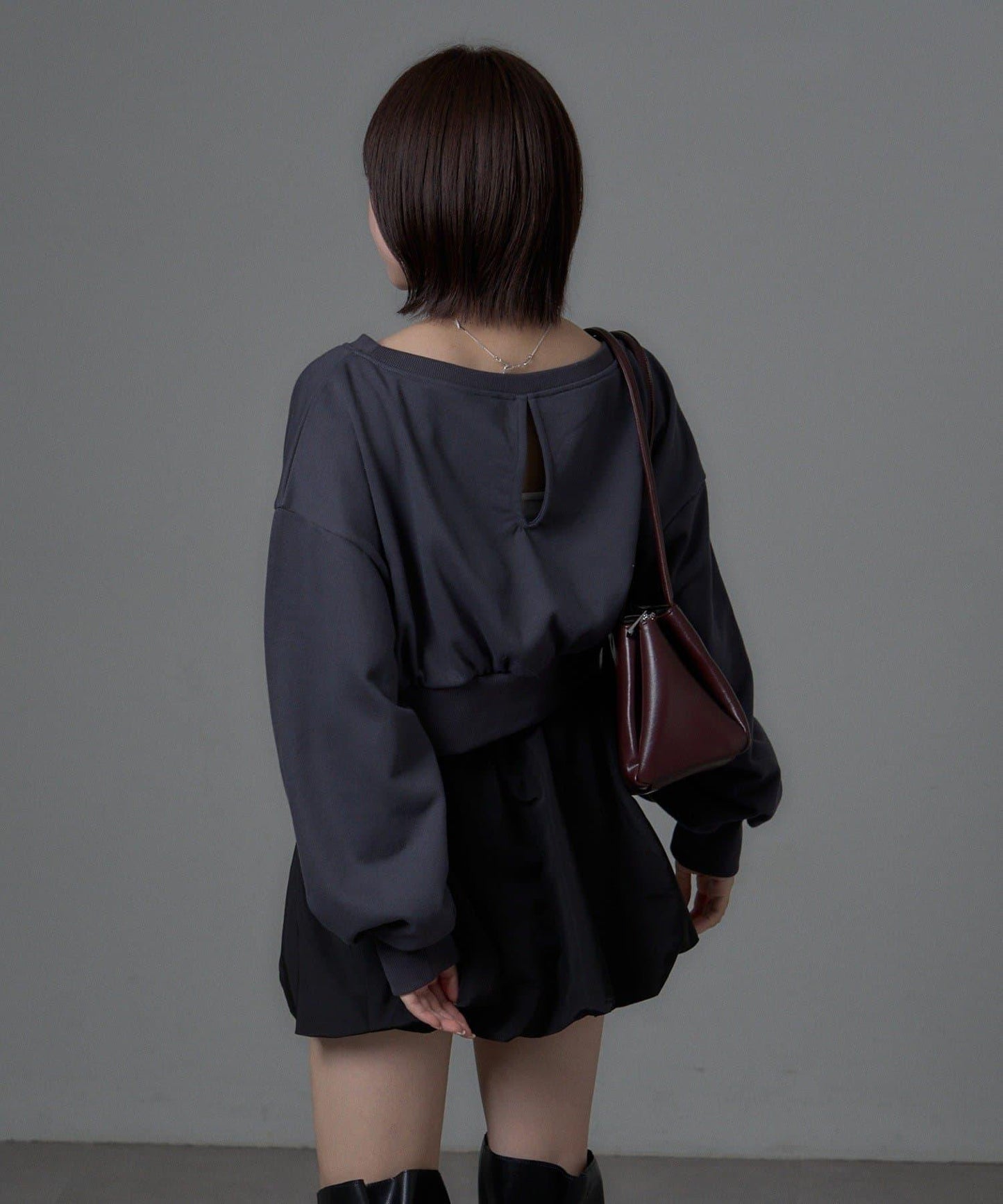 mystic 後背開口 Logo印花 衛衣