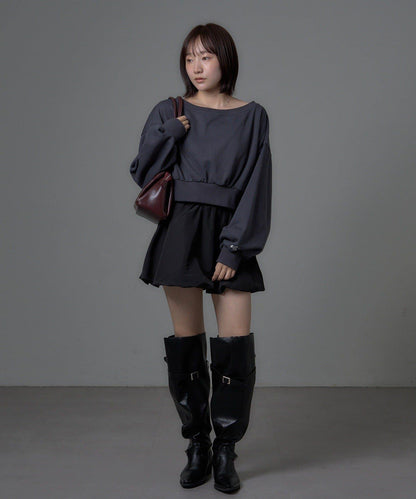 mystic 後背開口 Logo印花 衛衣