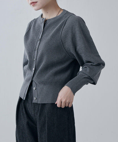 棉質合身針織開衫