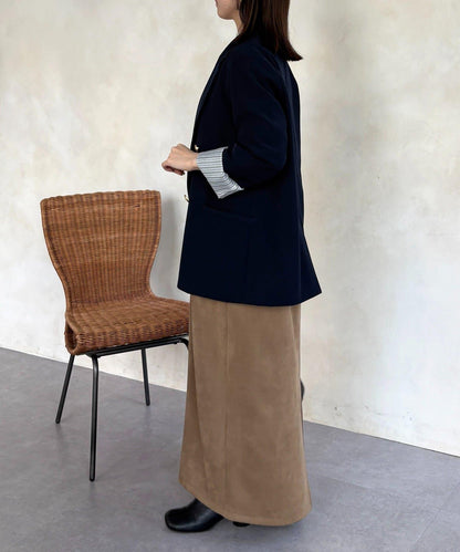 仿麂皮 背心風 吊帶連衣裙