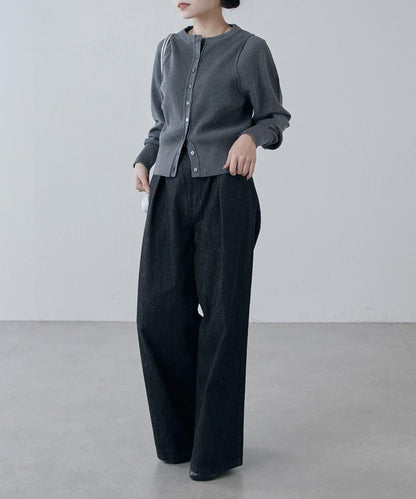 棉質合身針織開衫