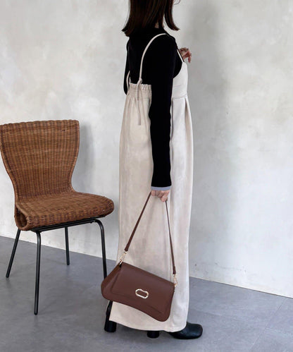 仿麂皮 背心風 吊帶連衣裙