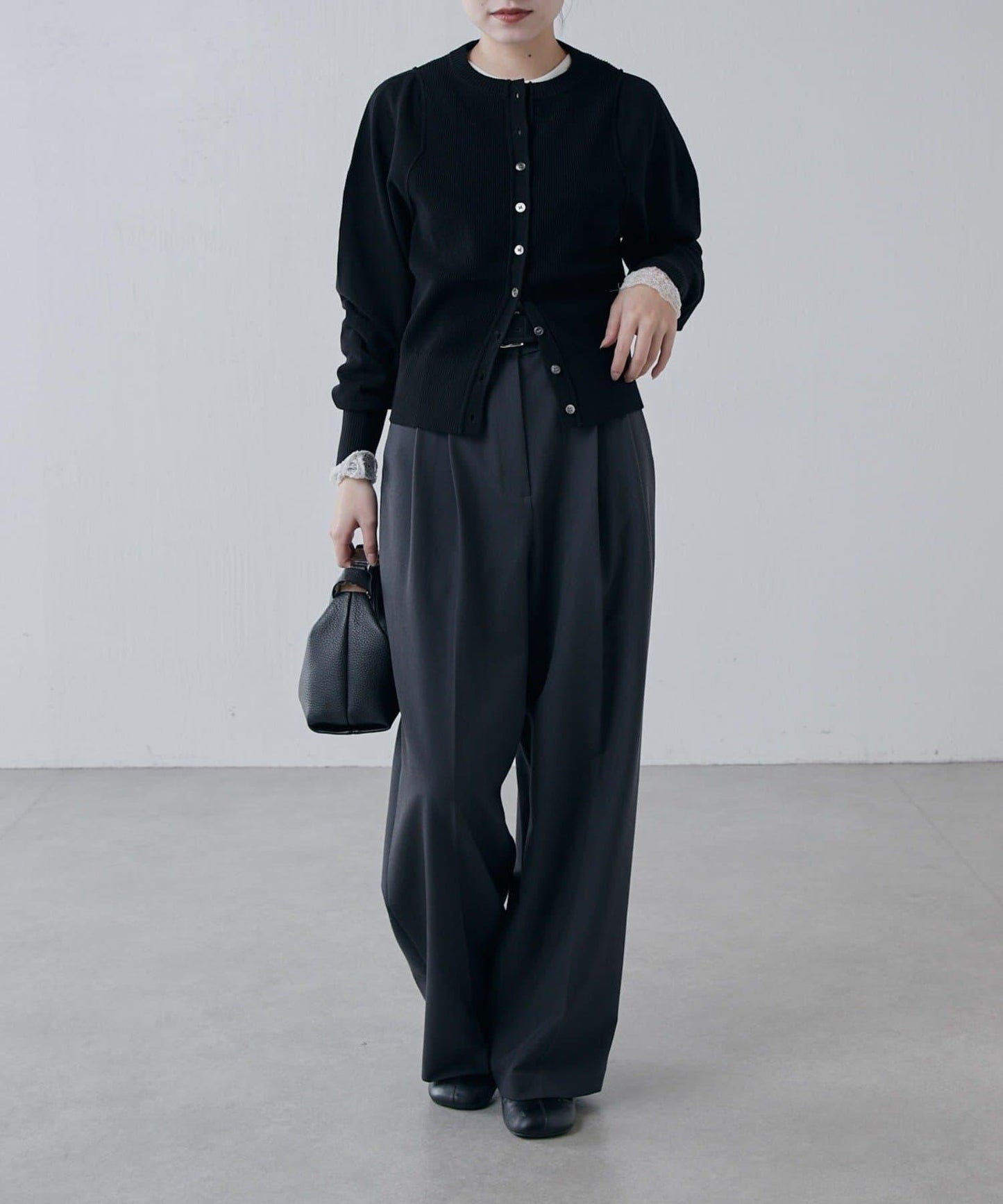 棉質合身針織開衫