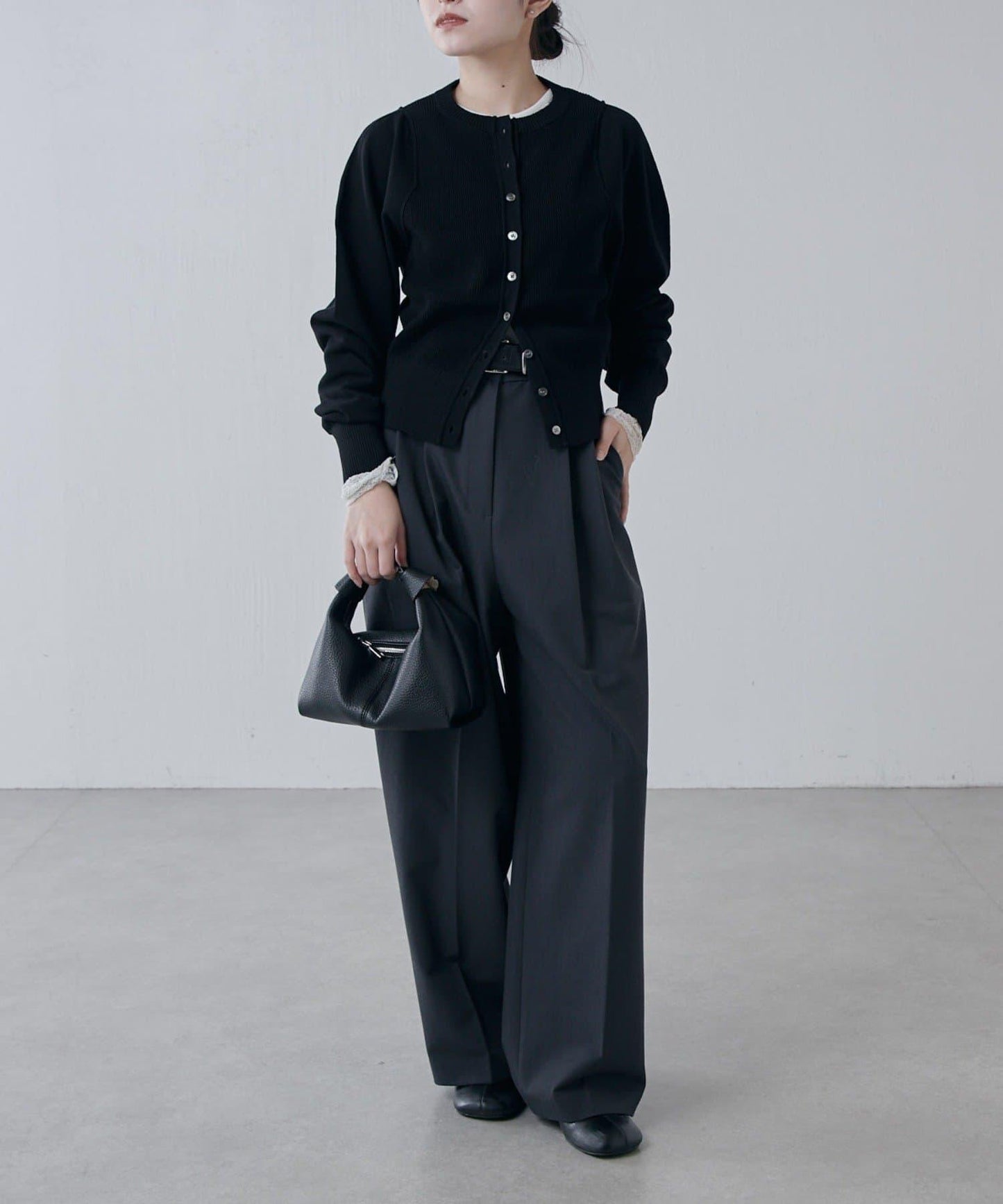 棉質合身針織開衫