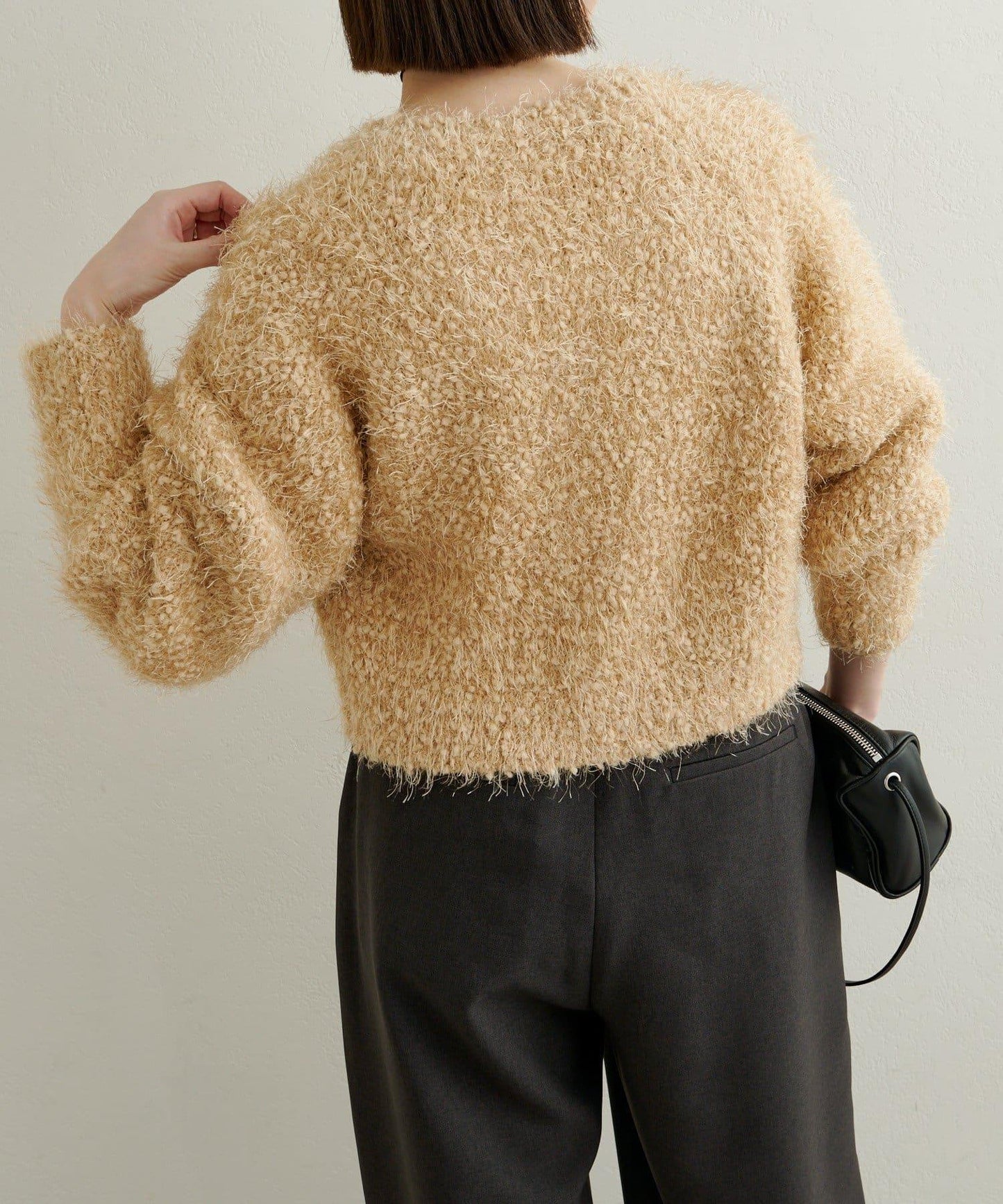 Omekashi 亮絲摩爾針織開衫