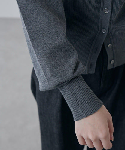 棉質合身針織開衫