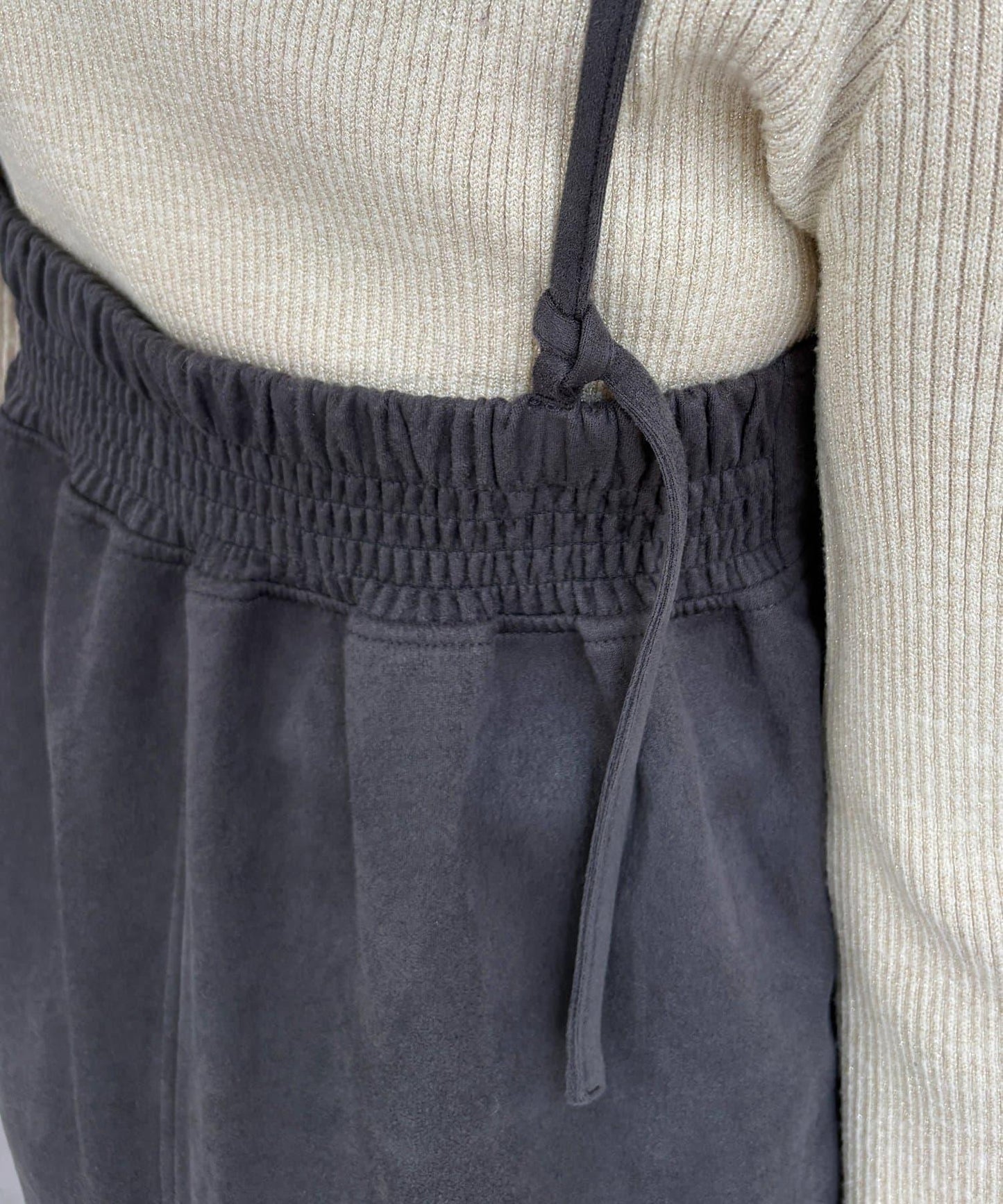 仿麂皮 背心風 吊帶連衣裙