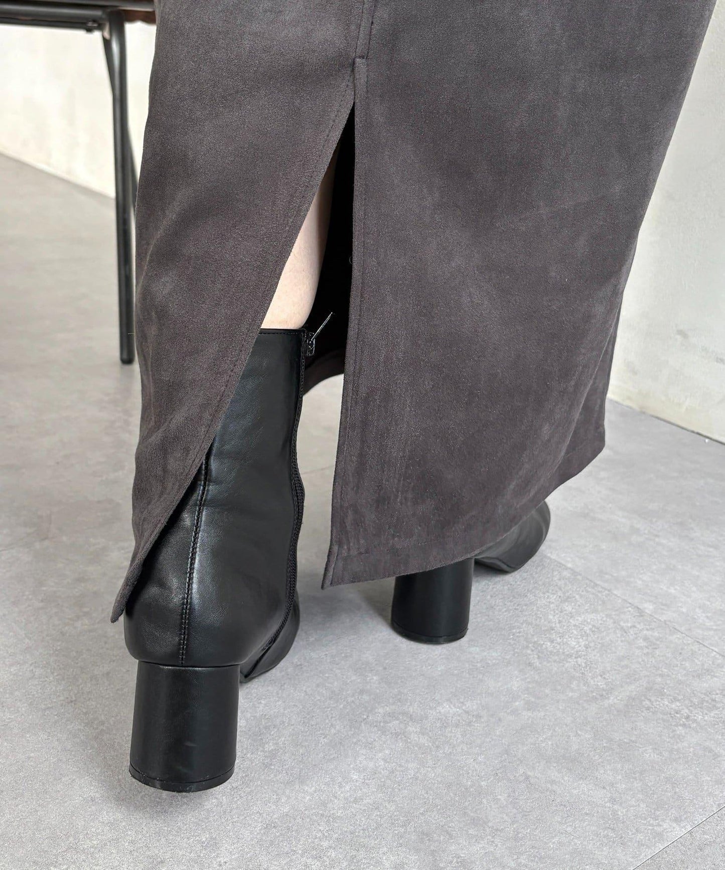 仿麂皮 背心風 吊帶連衣裙