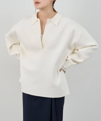 26SS 開領橄欖球風針織上衣