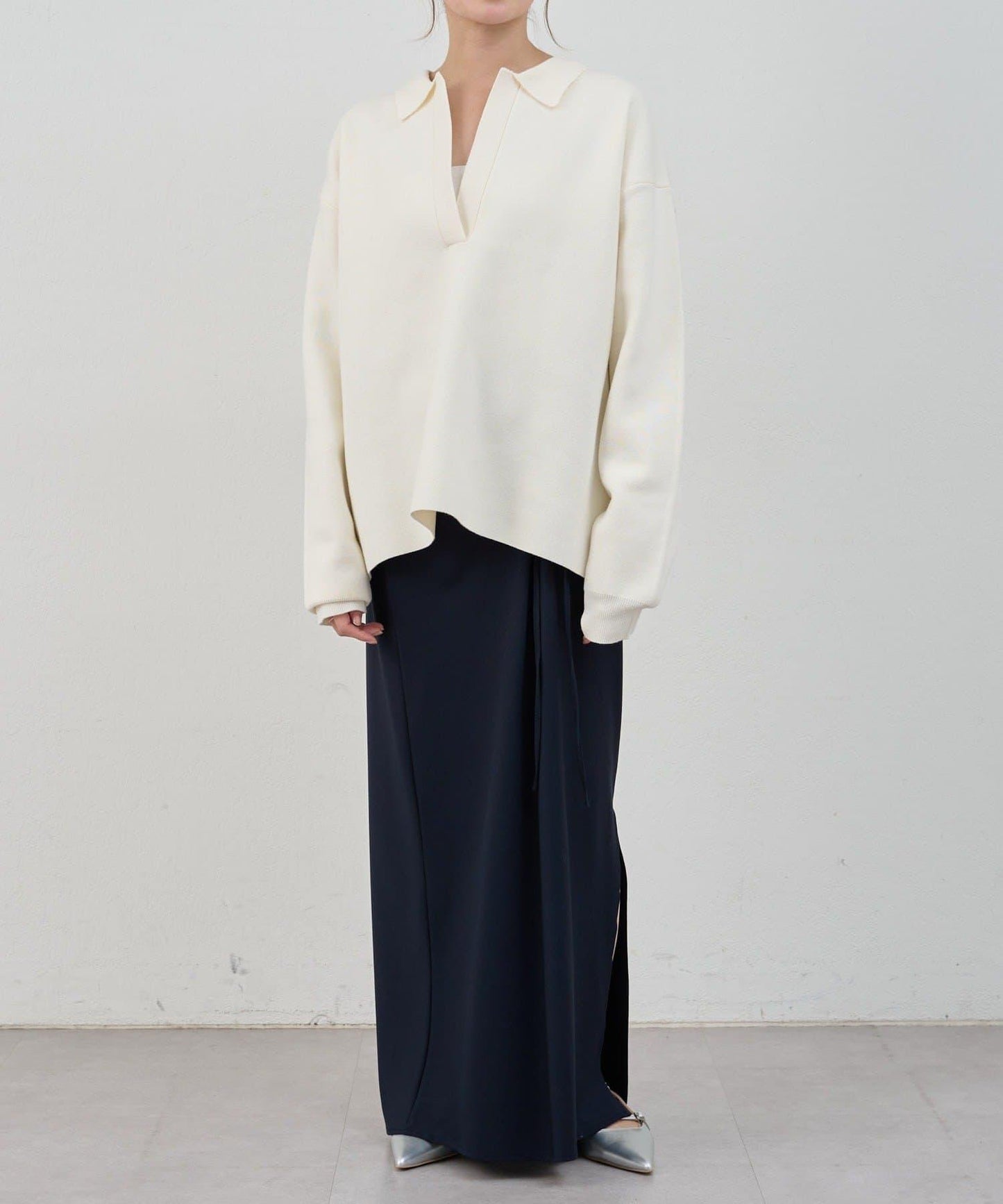 26SS 開領橄欖球風針織上衣