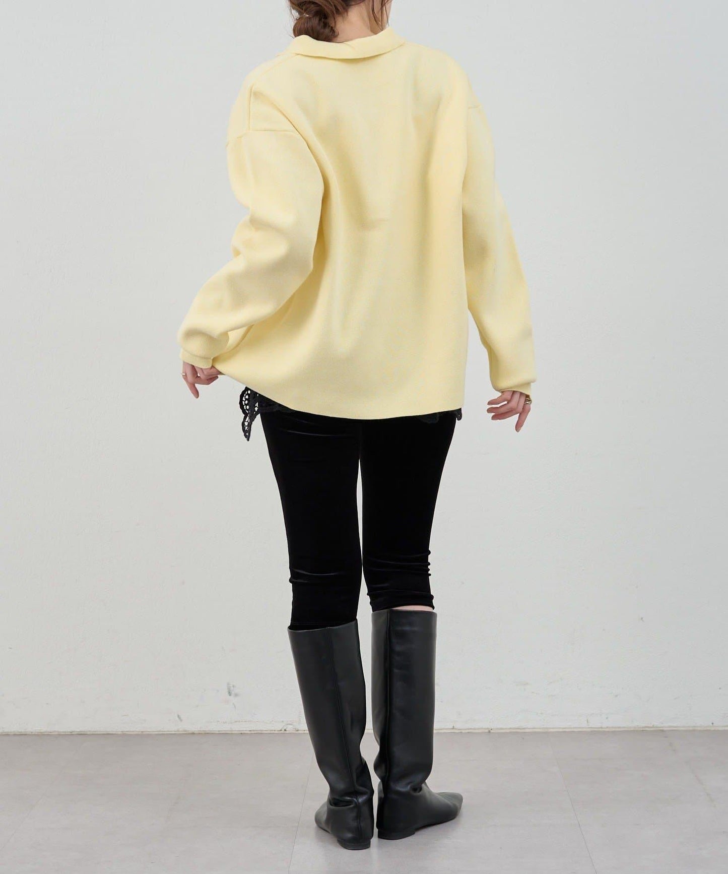 26SS 開領橄欖球風針織上衣