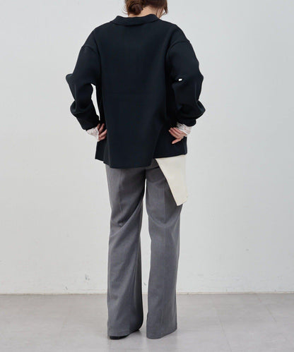 26SS 開領橄欖球風針織上衣